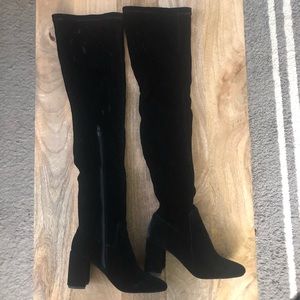 Velvet Over the Knee Boots | Jeffrey Campbell